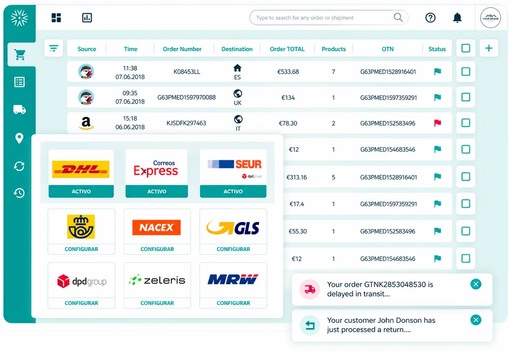 Outvio is a returns solution that helps improve customer experience with better shipping management