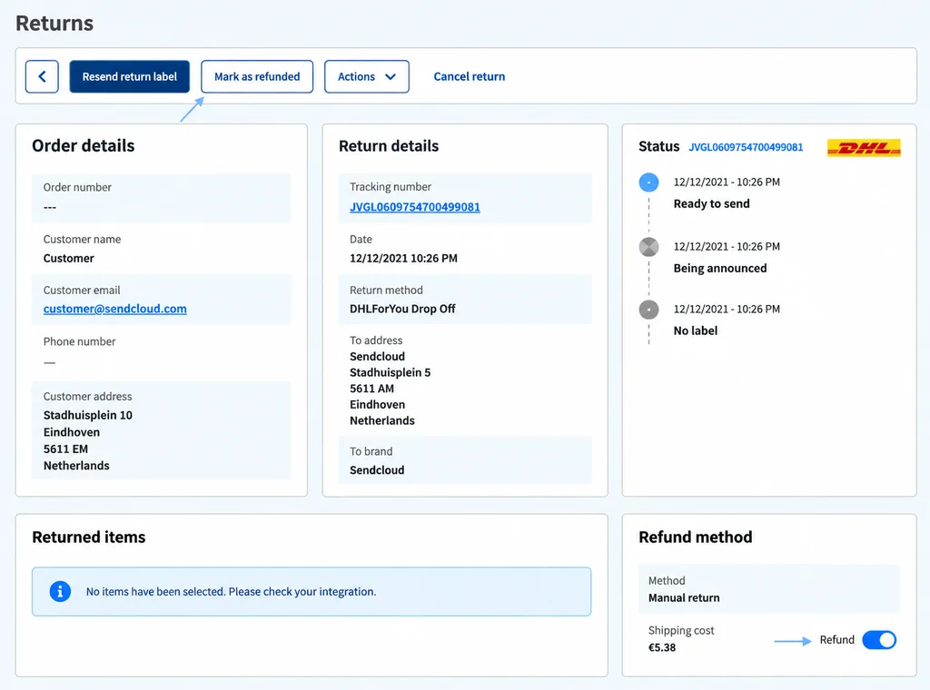 Narvar competes with Sendcloud on returns, shipping management and tracking notifications handling