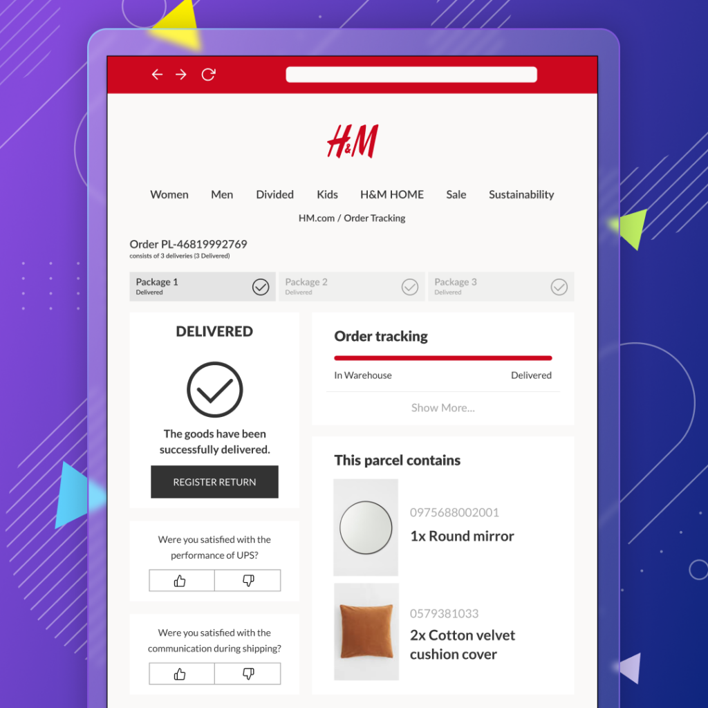H&M - Track and trace