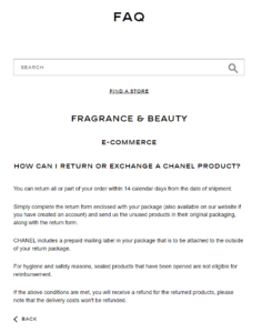 clear ecommerce returns policy