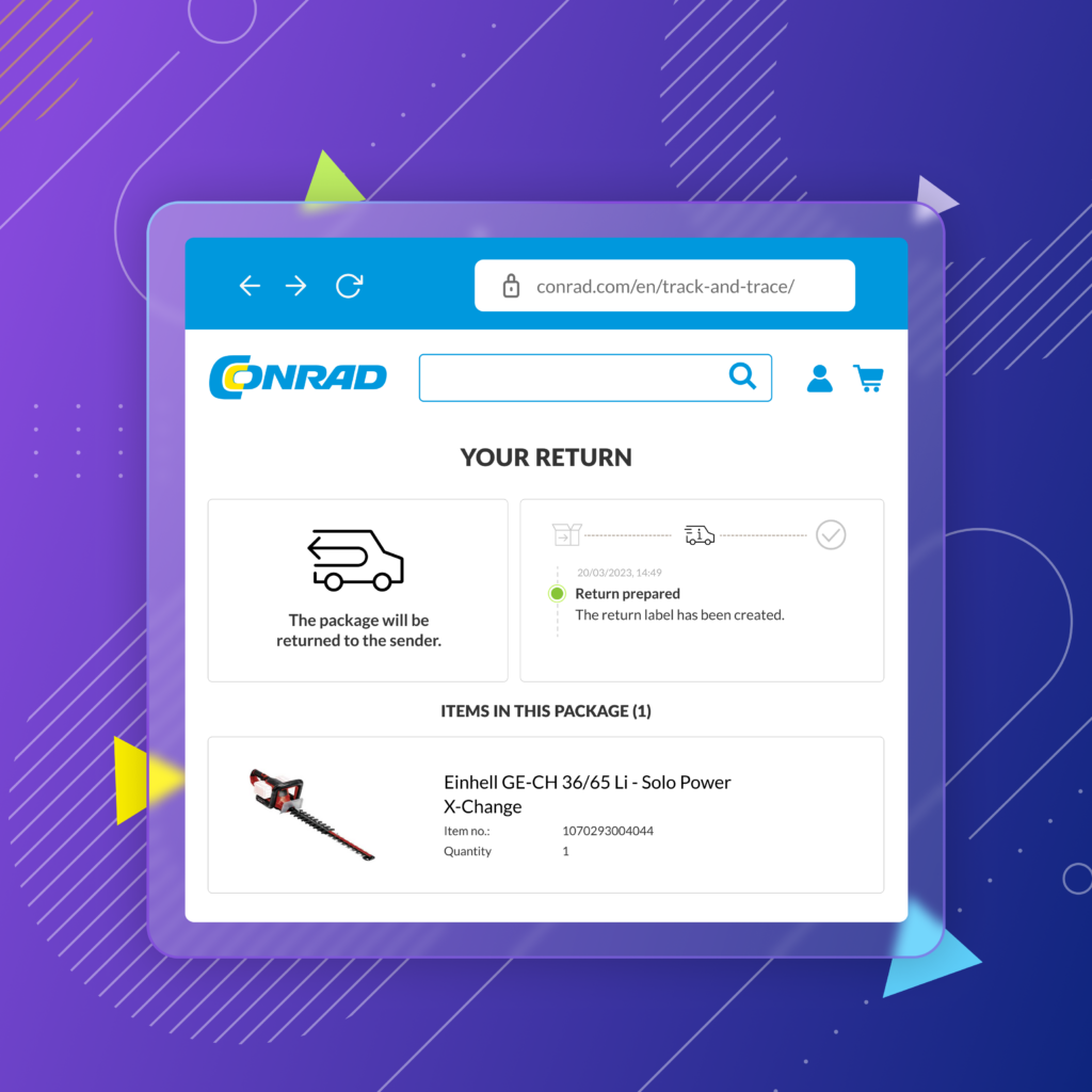 conrad electronics optimized returns
