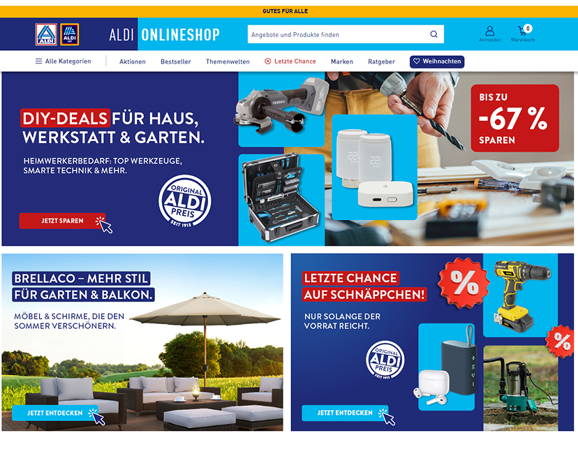 Aldi Onlineshop