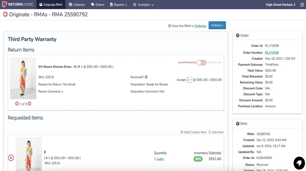 ReturnLogic is a flexible return solution for e-commerce businesses