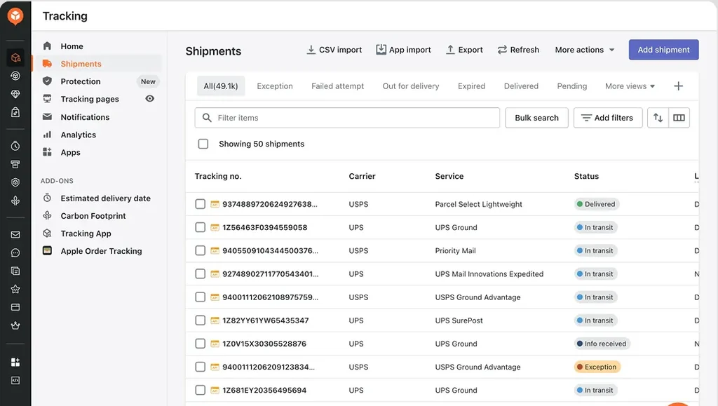 AfterShip helps ecommerce teams improve customer satisfaction across the customer journey